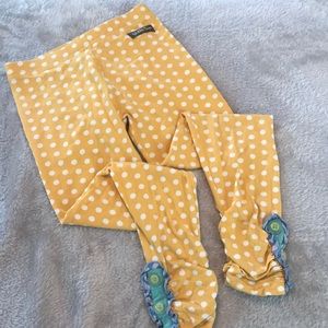 Yellow polka dot pants Matilda Jane!